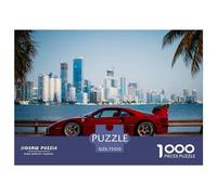 1000 Piece Supercar Square Puzzles for Adults, Wooden Puzzles Family Entertainment Toys 1000pcs (75x50cm)