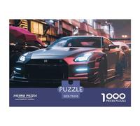 1000 Piece Supercar Square Puzzles for Adults, Wooden Puzzles Toy Wall Decor 1000pcs (75x50cm)