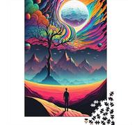 1000 Piece Surreal AI Art Creative Square Jigsaw Puzzles for Adults & Wooden Puzzles Educational Toys 1000pcs (75x50cm)