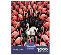 1000 Piece Swan Jigsaw Puzzle for Adults Kids - Family Fun, Family Happy Game, Flamingo Flock Puzzle, Decoration Gifts 70x50cm/1000pcs