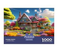 1000 Piece Sweet Landscape Game Puzzle for Adults Gifts Fun Challenging Home DecoRation Idyllic Landscape Jigsaw Puzzle for Adults And Kids Age 12 And Up 70x50cm/1000pcs