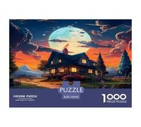 1000 Piece Sweet Landscape Jigsaw Puzzles Great Gift for Adults Challenging Games Home DecoRation Idyllic Landscape Jigsaw Puzzle for Women Men Adult 70x50cm/1000pcs