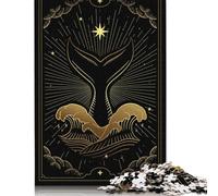 1000 Piece Tarot The Wale Square Puzzles for Adults, Wooden Puzzles Family Entertainment Toys 1000pcs (75x50cm)