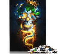 1000 Piece Tattoo Skull Adult Jigsaw Puzzle Puzzles for Teenagers Gifts Sustainable Puzzle for Adults | Games 38x26cm/1000pcs