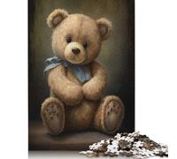 1000 Piece Teddy Bear Style 4 Jigsaw Puzzlesfor Adults Teenagers Paper Puzzles for Adults For Family Fun & Game Night 38x26cm/1000pcs