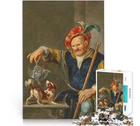1000 Piece teenager Puzzles A hunter in rich costume Familienspiel für und Jedes Stück ist einzigartig Anspruchsvolles Familienspiel75x50cm