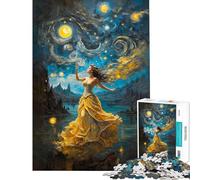 1000 Piece Teenager Puzzles A Solo Symphony in Saffron Calming Decorative Toy Laser Cut Seamless Assembly Stunning Gifts for Art Collection (Size 38x52cm)