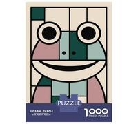 1000 Piece Teenager Puzzles Abstract Frog Art Jigsaw Brain Teaser Game But Fun And Humorous Unique Gifts for Birthday And Christmas 70x50cm/1000pcs