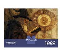 1000 Piece Teenager Puzzles Ancient Wizard Reading Book Jigsaw for Adults Anti-Stress Toys Difficult Challenge Birthday And Unique Gifts 38x26cm/1000pcs