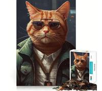 1000 Piece Teenager Puzzles ATF Cat Agent Smooth Joint Fun Mind Training Fun Casual Game Time Xmas Art Display (50x75cm)