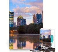 1000 Piece Teenager Puzzles Atlanta Smooth Joint Fun Mind Training Fun Casual Game Time Xmas Art Display (50x75cm)