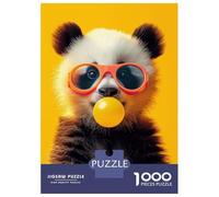 1000 Piece Teenager Puzzles Baby Panda Bubblegum Jigsaw Brain Teaser Game But Fun And Humorous Unique Gifts for Birthday And Christmas 70x50cm/1000pcs