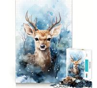 1000 Piece Teenager Puzzles Baby Roe Deer Smooth Joint Fun Mind Training Fun Casual Game Time Xmas Art Display (38x26cm)
