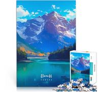 1000 Piece teenager Puzzles Banff National Park Herausforderndes Spielspielzeug Geschenke für Freunde und Familie75x50cm