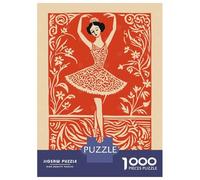 1000 Piece Teenager Puzzles Belles Ballerines Vintage Ballet Art Jigsaw Brain Teaser Game But Fun And Humorous Unique Gifts for Birthday And Christmas 52x38cm/1000pcs