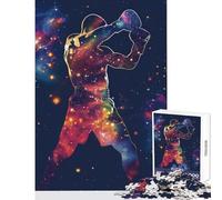 1000 Piece Teenager Puzzles Boxing Galaxy Silhouette Puzzles for Teenagers Difficult Challenge for Birthday, Chrismas for Is Ideal As A Gifts (38x26cm)