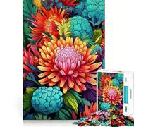 1000 Piece Teenager Puzzles Bright Aussie Natives Tight Fit Play Smart Brain Activity Chill Play Time Birthday Activity (50x75cm)