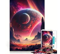 1000 Piece Teenager Puzzles Brilliant Cosmos Sunset Tight Fit Play Smart Brain Activity Chill Play Time Birthday Activity (38x52cm)