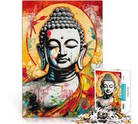1000 Piece teenager Puzzles Buddha's Pop Tranquility Lernspiele DIY Spielzeug Einzigartige Wohndekoration und Geschenke52x38cm