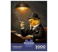 1000 Piece Teenager Puzzles Canary in A Suit Jigsaw for Adults Anti-Stress Toys Difficult Challenge Birthday And Unique Gifts 38x26cm/1000pcs