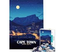 1000 Piece Teenager Puzzles Cape Town South Africa Nightscape Hands-on Game Learning Educational Toys Secret Santa Gifts Staycation Kill Time (Size 38x26cm)