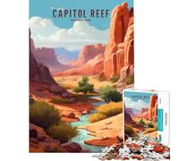 1000 Piece Teenager Puzzles Capitol Reef National Park Fun at Home Activities, Home Art Decor Family Games Suitable for People Aged 14 And Above (38x52cm)