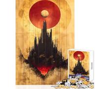 1000 Piece Teenager Puzzles Celestial Power Minimalism Toy Wall Decor Art Work Gift Relaxing Games with Fully Interlocking Randomly Shaped Pieces Size 38x52cm