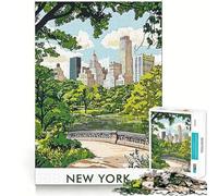 1000 Piece Teenager Puzzles Central Park NYC Tight Fit Play Smart Brain Activity Chill Play Time Birthday Activity (38x52cm)