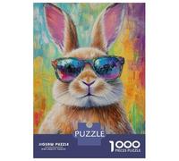 1000 Piece Teenager Puzzles Chill Bunny Vibes Jigsaw for Adults Anti-Stress Toys Difficult Challenge Birthday And Unique Gifts 70x50cm/1000pcs