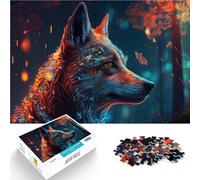 1000 Piece teenager Puzzles Colorful wolf Train your brain and hands 50x75cm Unique Home Decor and Gifts for 14+