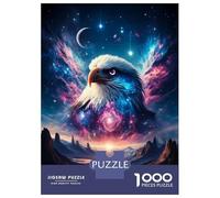 1000 Piece Teenager Puzzles Cosmic Eagle Jigsaw Brain Teaser Game But Fun And Humorous Unique Gifts for Birthday And Christmas 70x50cm/1000pcs