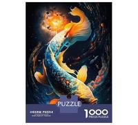 1000 Piece Teenager Puzzles Cosmic Koi 3 Jigsaw for Adults Anti-Stress Toys Difficult Challenge Birthday And Unique Gifts 52x38cm/1000pcs