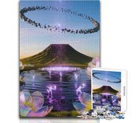 1000 Piece Teenager Puzzles Cosmic Lotus Oasis Perfect Calm Relaxing Hobby Consistent Clean Cut Play Toy Size 38x26cm