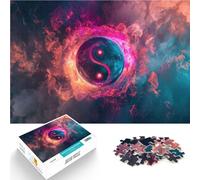 1000 Piece teenager Puzzles Cosmic Yin Yang Symbol Stressabbau Staycation Zeit totschlagen Wohnkunstdekor75x50cm