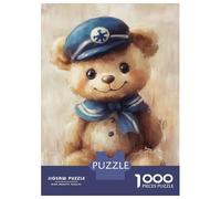 1000 Piece Teenager Puzzles Cute Teddy Bear Painting Jigsaw for Adults Anti-Stress Toys Difficult Challenge Birthday And Unique Gifts 70x50cm/1000pcs