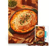 1000 Piece Teenager Puzzles Delicious Shepherd's Pie Illustration Smooth Cut Play Brain Exercise Toy Restful Play Time Birthday Activity (38x52cm)