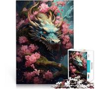 1000 Piece teenager Puzzles Dragon in rosse garden game 38x52cm for is ideal as a gift for the whole family for and 14 Years old