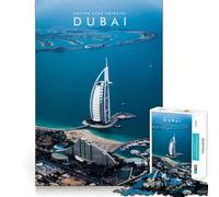 1000 Piece Teenager Puzzles Dubai UAE Smooth Cut Play Brain Exercise Toy Restful Play Time Birthday Activity (38x26cm)