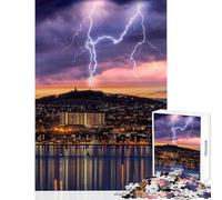 1000 Piece Teenager Puzzles Dundee City Lightning Adult Jigsaw Puzzles Precision Cutting Train Your Brain And Hands Birthday Present, Gifts, (38x26cm)