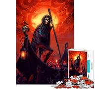 1000 Piece Teenager Puzzles Ferryman of The Underworld Fun at Home Activities, Pattern Assembly Relax Games for And from 14 Years And over (38X26cm)