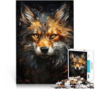 1000 Piece teenager Puzzles Fox Golden Portrait Spielspielzeug als Familiengeschenk Tolle Geschenke und Spielzeuge50x70cm