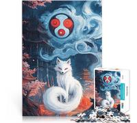 1000 Piece teenager Puzzles Fox in Japanese Temple Brain intelligence challenge addictive toys Educational Game for Birthday, Chrismas 26x38cm
