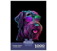 1000 Piece Teenager Puzzles German Wirehaired Pointer Adult Jigsaw Puzzle Anti-Stress Toys Pattern Assembly for Is Ideal As A Gift 38x26cm/1000pcs