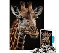 1000 Piece Teenager Puzzles Giraffe AI Generative Family Game Brain Intelligence Challenge Addictive Toys Secret Santa Gifts Enhance Memory (Size 38x52cm)