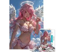 1000 Piece Teenager Puzzles Godly Angel Anime Girl Fun at Home Activities, Pattern Assembly Relax Games for And from 14 Years And over (50X75cm)