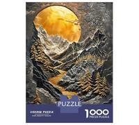 1000 Piece Teenager Puzzles Golden River Sunset Jigsaw Brain Teaser Game But Fun And Humorous Unique Gifts for Birthday And Christmas 70x50cm/1000pcs