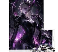 1000 Piece Teenager Puzzles Gothic Darkness Queen Toy Wall Decor Art Work Gift Relaxing Games with Fully Interlocking Randomly Shaped Pieces Size 38x26cm