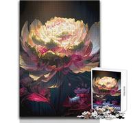 1000 Piece Teenager Puzzles Graceful Peony Whispers Perfect Calm Relaxing Hobby Consistent Clean Cut Play Toy Size 38x26cm