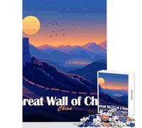 1000 Piece Teenager Puzzles Great Wall of China Landscape Puzzles for Teenagers Difficult Challenge for Birthday, Chrismas for Is Ideal As A Gifts (38x26cm)
