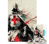 1000 Piece Teenager Puzzles Holy Warriors Rising Jigsaw for Adults Brain Teaser Game Precision Cutting Difficult And Challenge (Size 38x52cm)